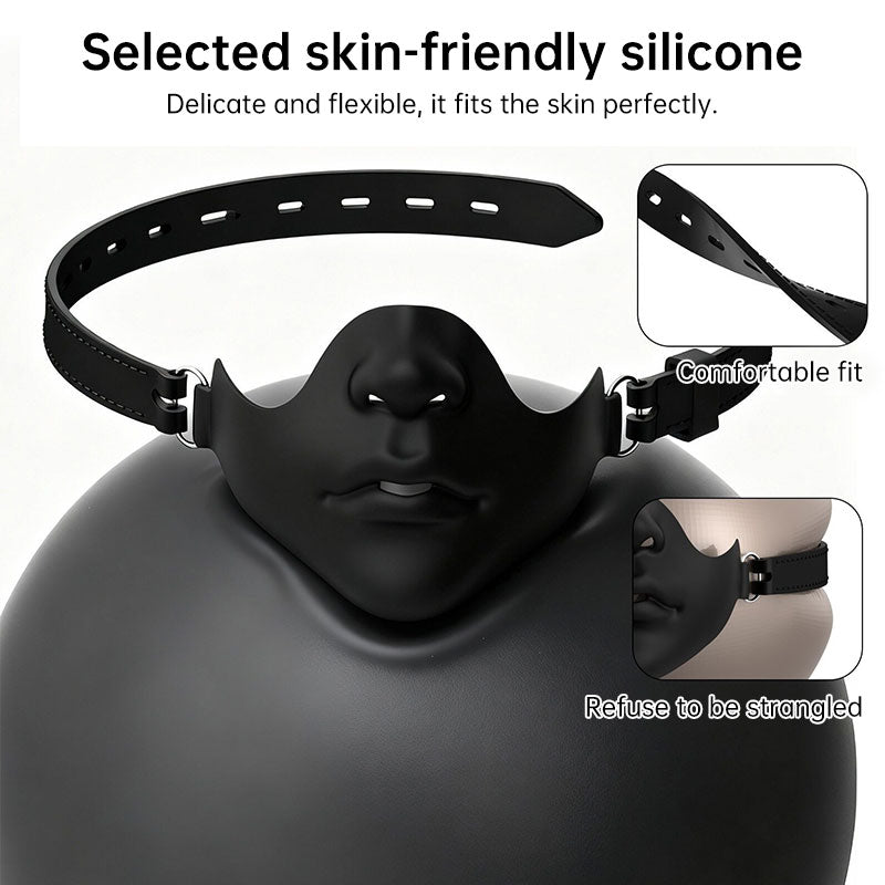 Silicone Half Face Mask | Halloween Cosplay & Costume Accessory