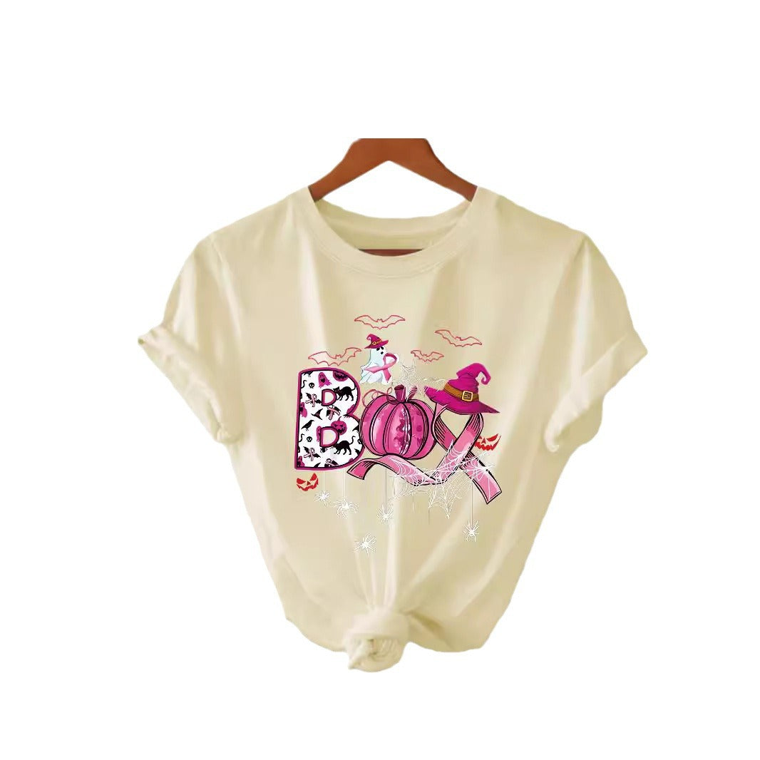Halloween Pattern Printed T-shirt