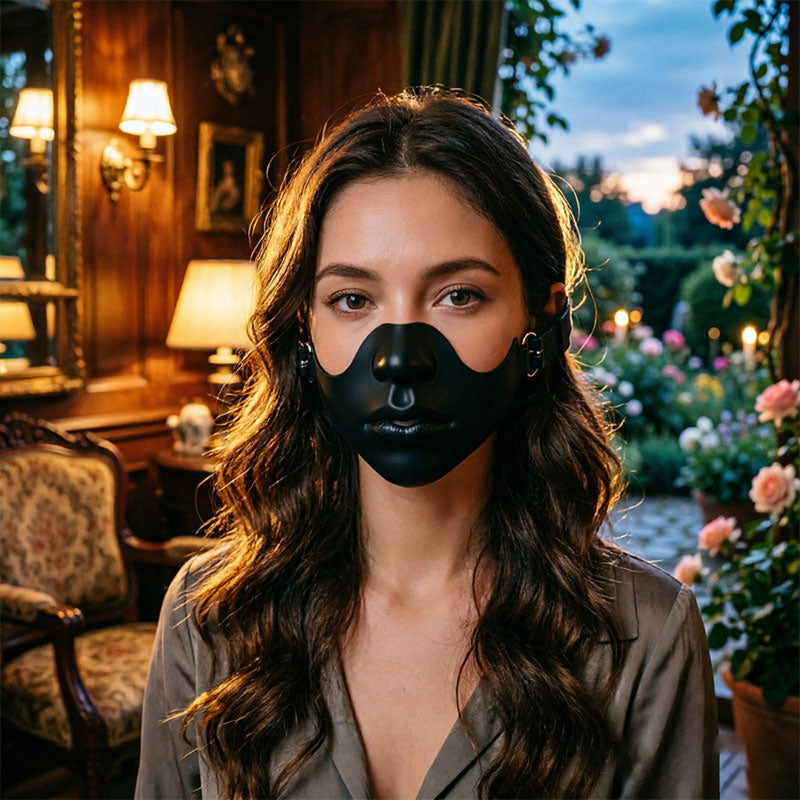 Silicone Half Face Mask | Halloween Cosplay & Costume Accessory