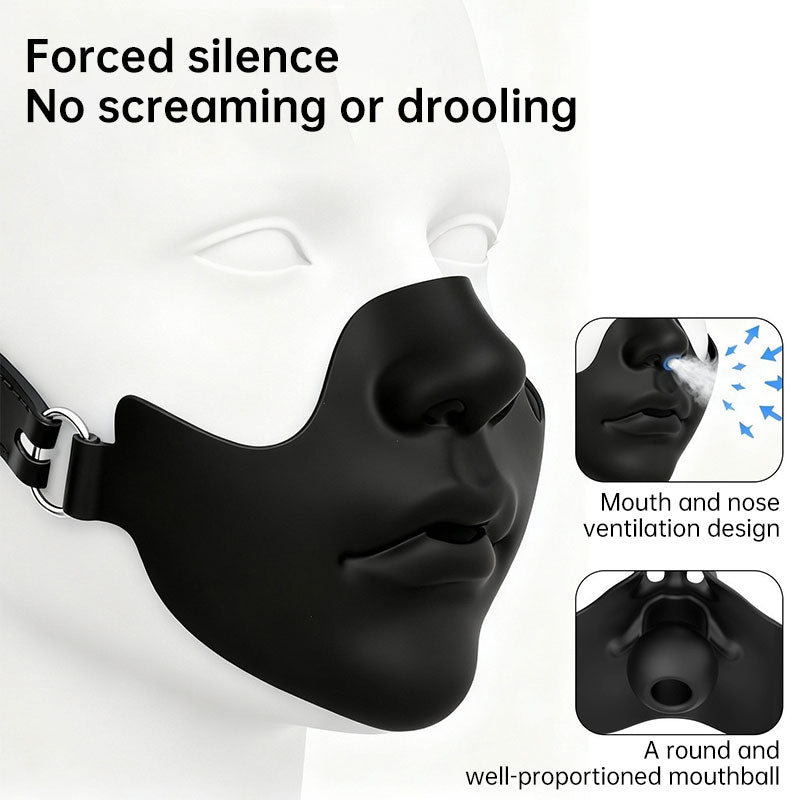 Silicone Half Face Mask | Halloween Cosplay & Costume Accessory